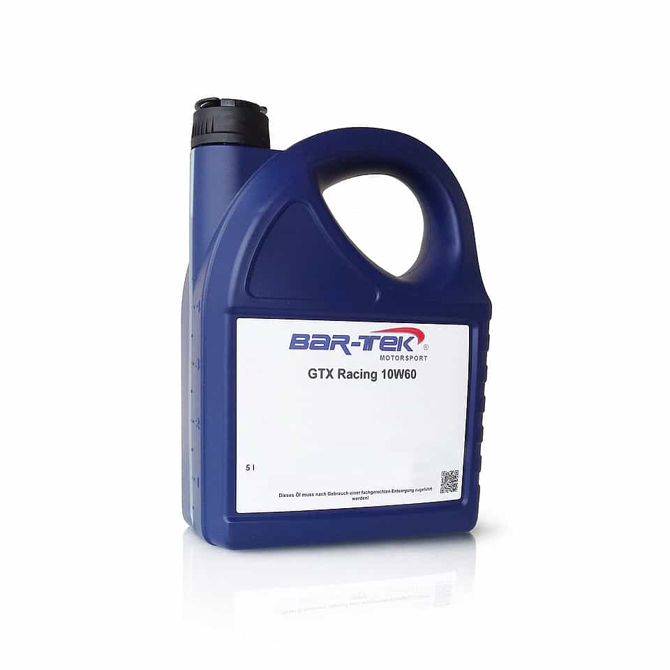 GTX Racing Oil 10W-60 BAR-TEK® fully synthetic 5 liter