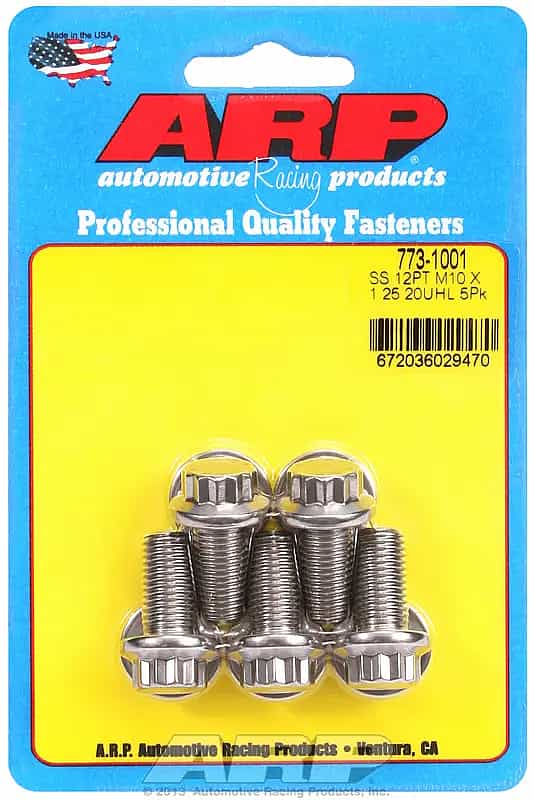 M10 x 1.25 high strenght stainless steel screws ARP