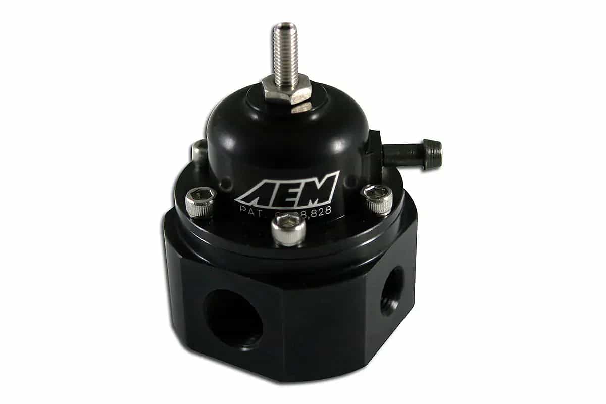 Adjustable universal fuel pressure regulator AEM