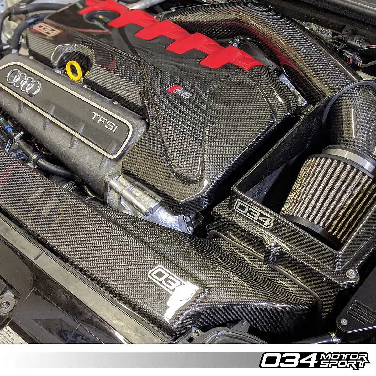 2.5L TFSI Audi RS3 8V & TTRS 8S Carbon Fiber Engine Cover