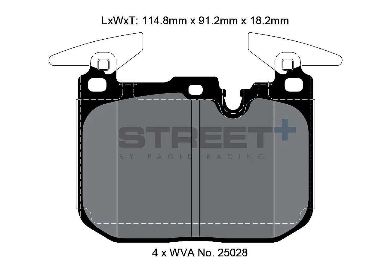 PAGID Street+ Racing brake pads VA 4931 fits BMW