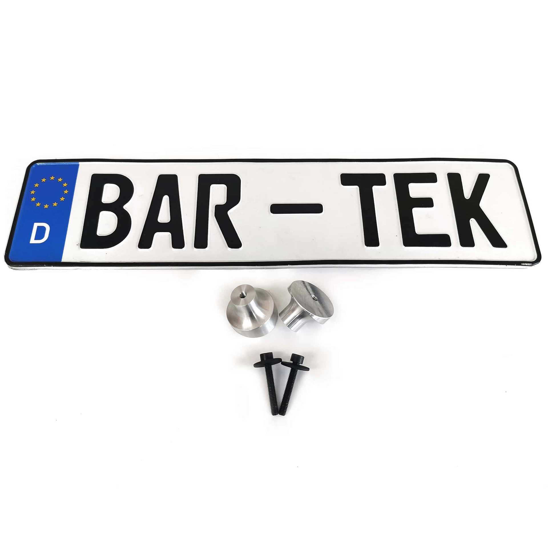 Aluminum license plate holder BAR-TEK® 