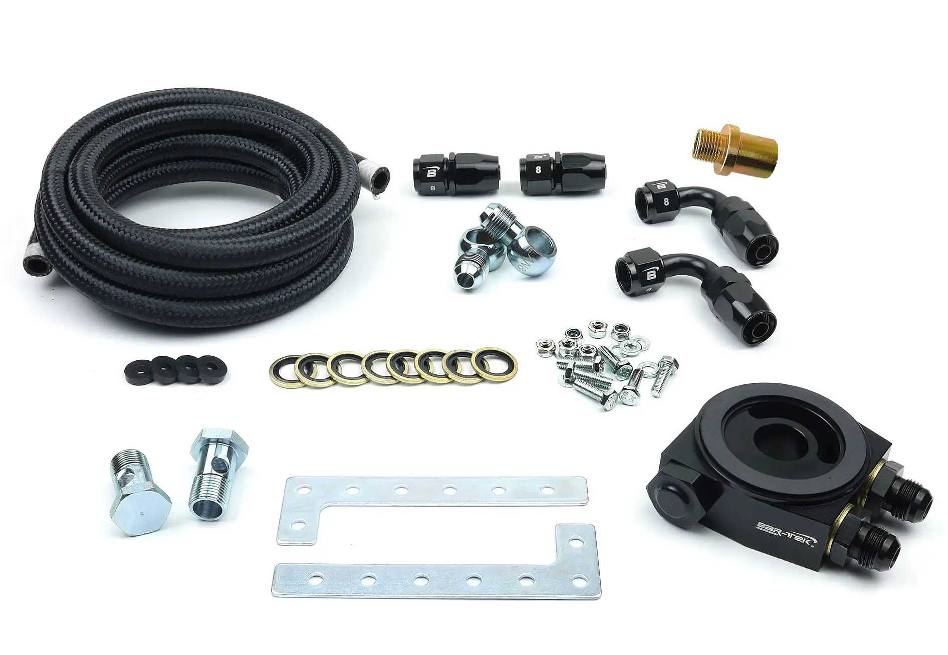 Universal Oil Cooler Mounting Kit with Thermostat BAR-TEK®