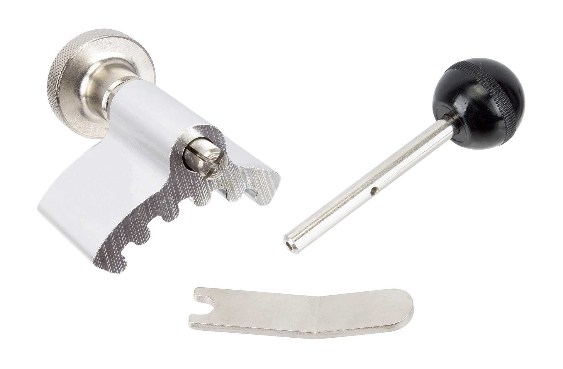 Locking tool for crankshaft and camshaft like VAG T10050