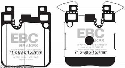 EBC Racing brake pads fit BMW S55B30 F8X M2/M3/M4