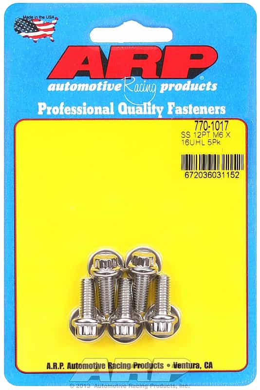 M6 x 1.00 high strenght stainless steel screws ARP