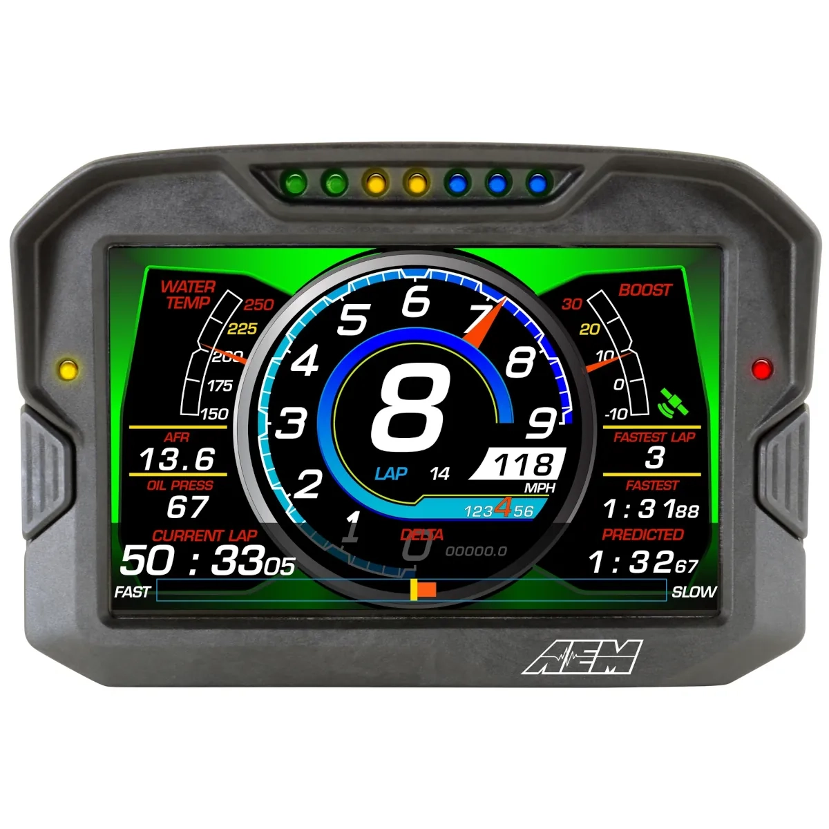 CD-7 Carbon Digital Racing Dash Ecran AEM