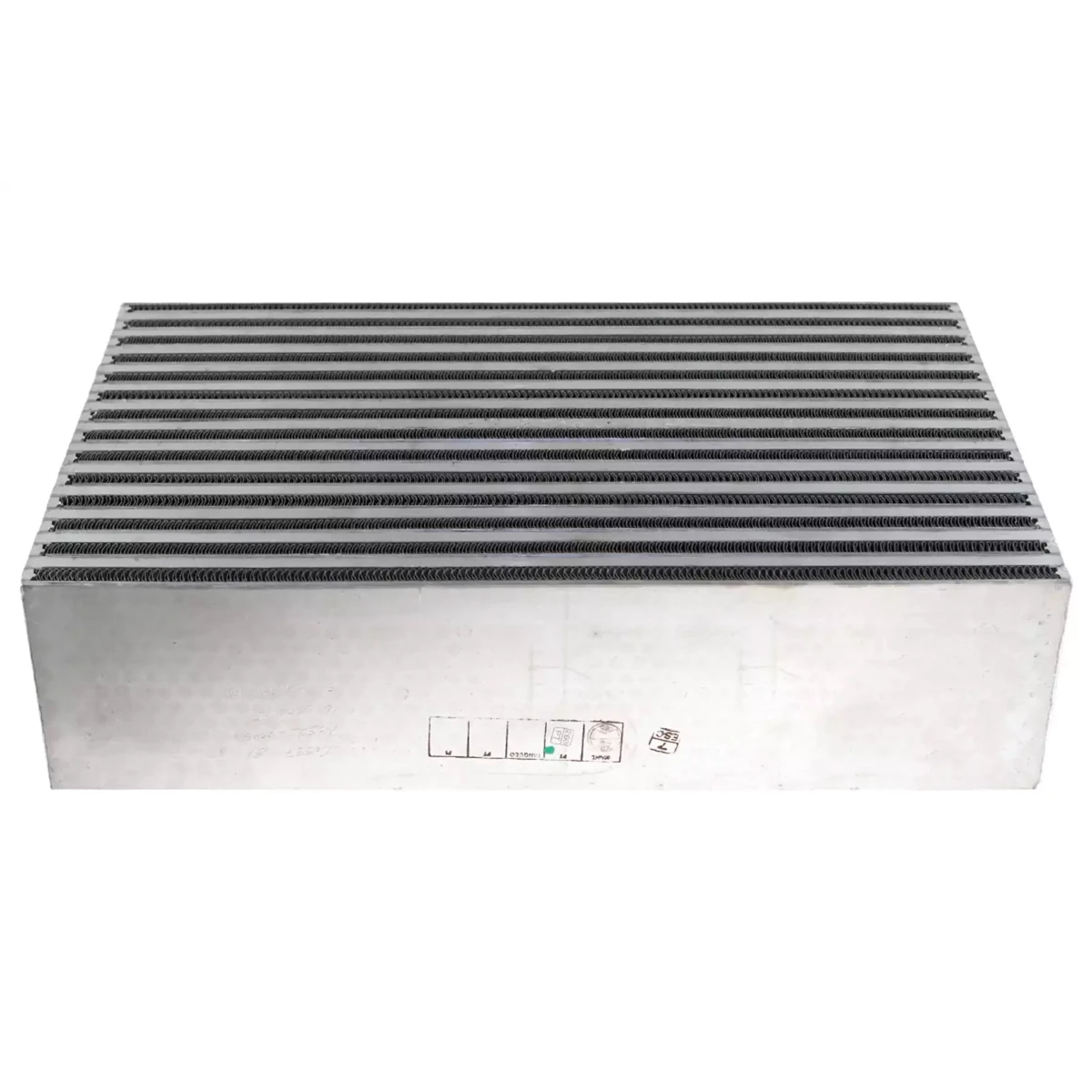 Garrett air-to-air intercooler core 703522-6008 in aluminium, tube-and-fin design, for up to 750 hp, dimensions 457 x 283 x 114 mm