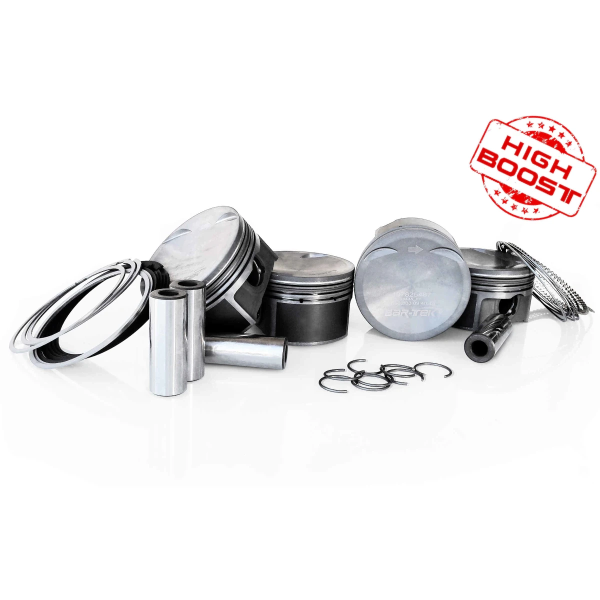 1.8 TSI EA888 Conjunto de pistones forjados y bielas de acero MAHLE Race V2 & Bar-Tek