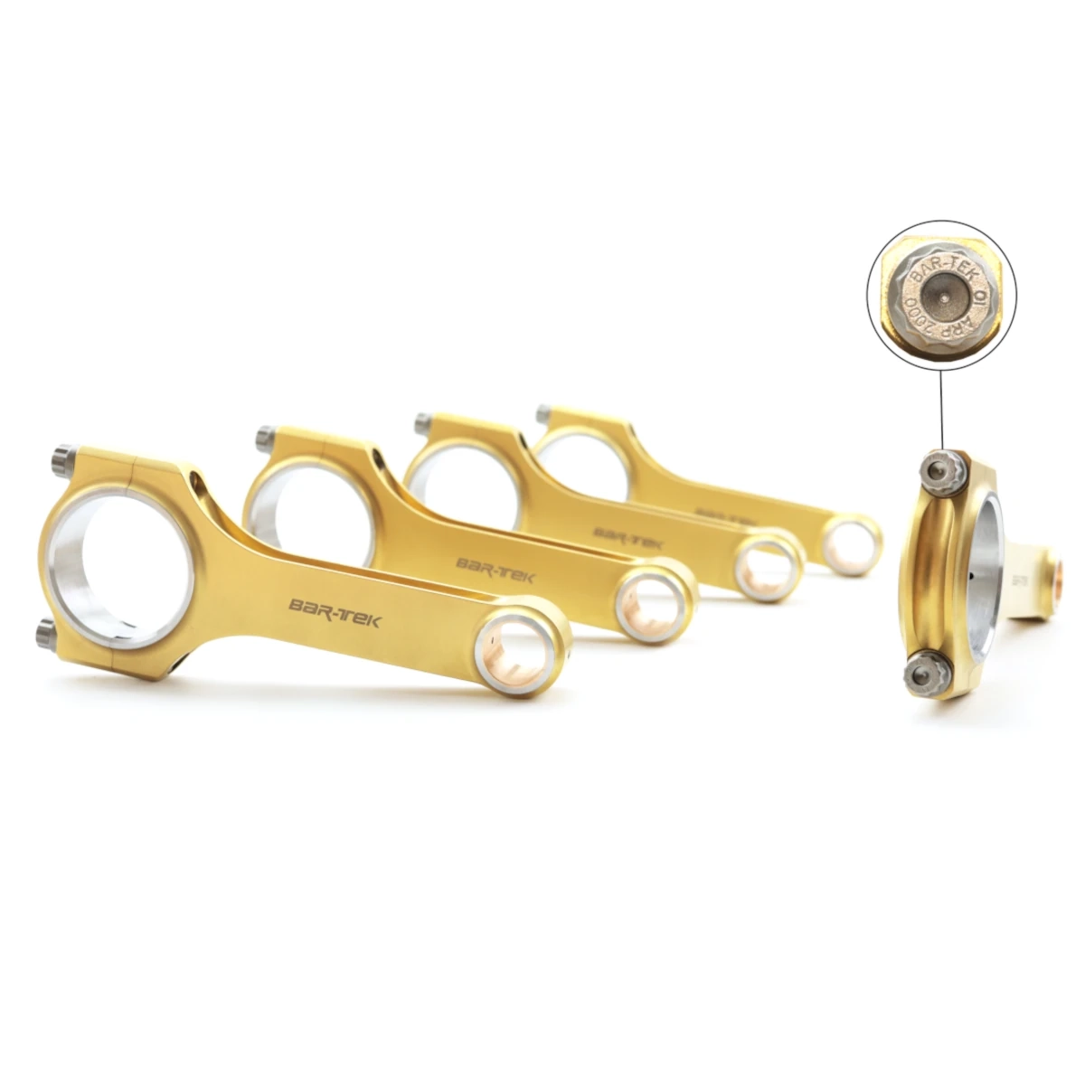 H-rod connecting rod TITANNITREATED with screws