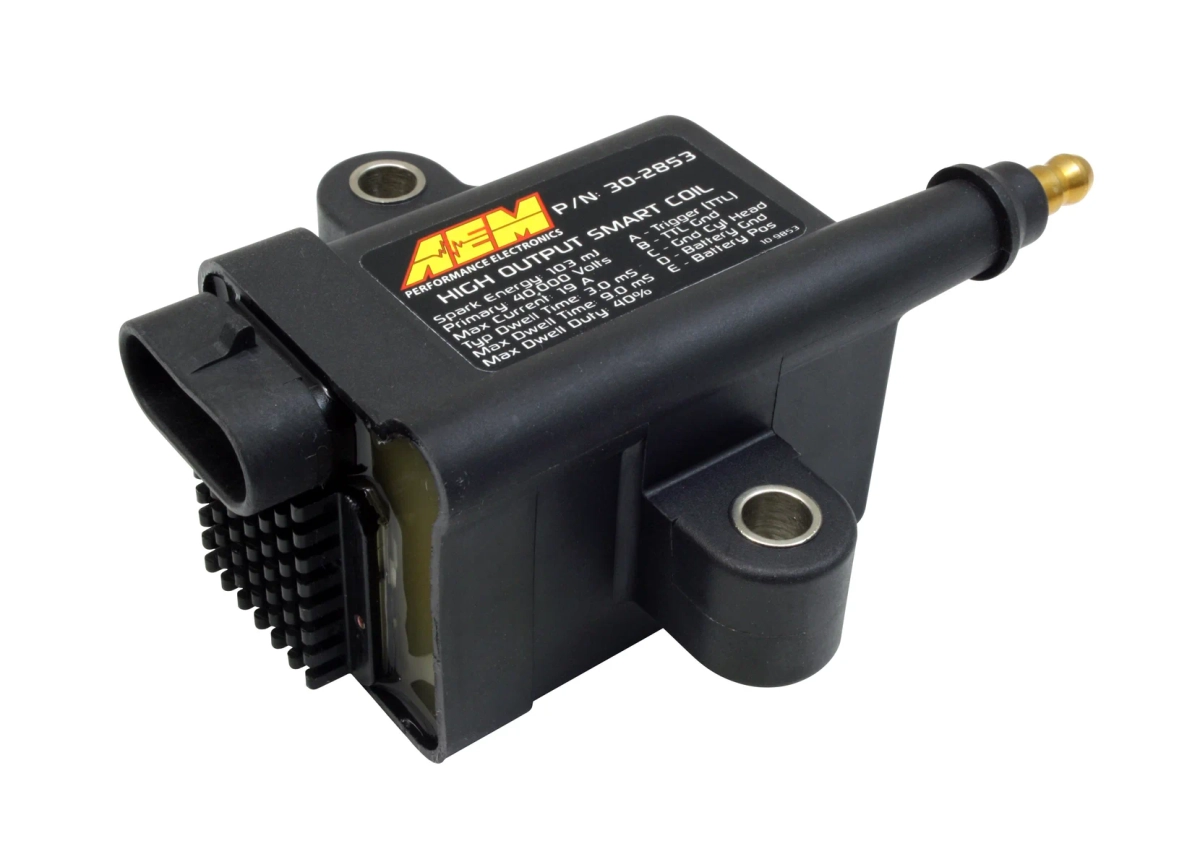 High Output IGBT Zuendspule mit Endstufe AEM 