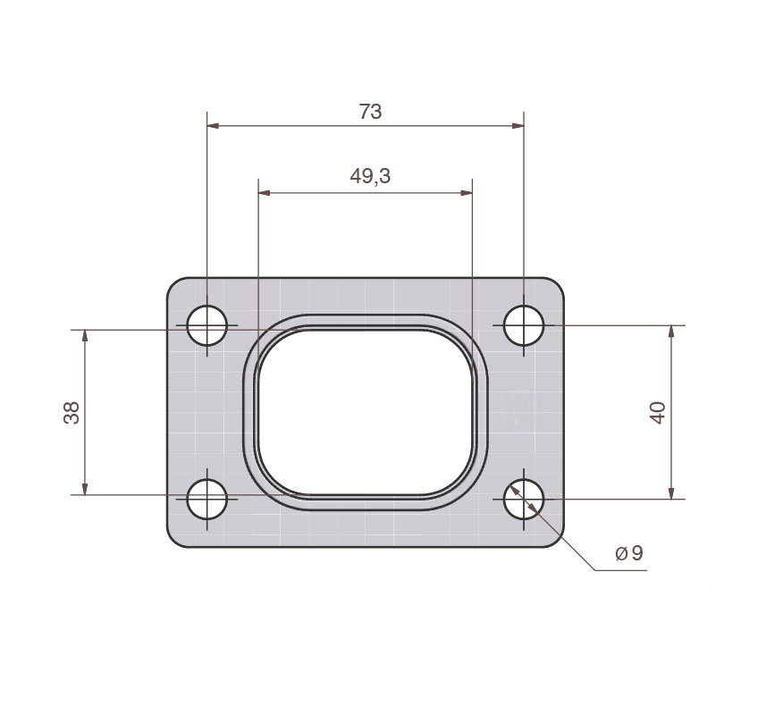 T25 Flanschdichtung Eingang Nissan BAR-TEK®