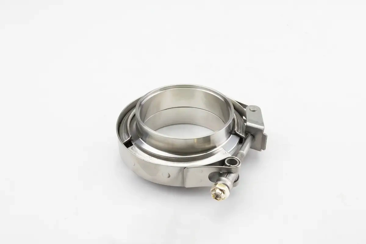V-Band Auspuff Schelle Edelstahl Nut & Feder Set