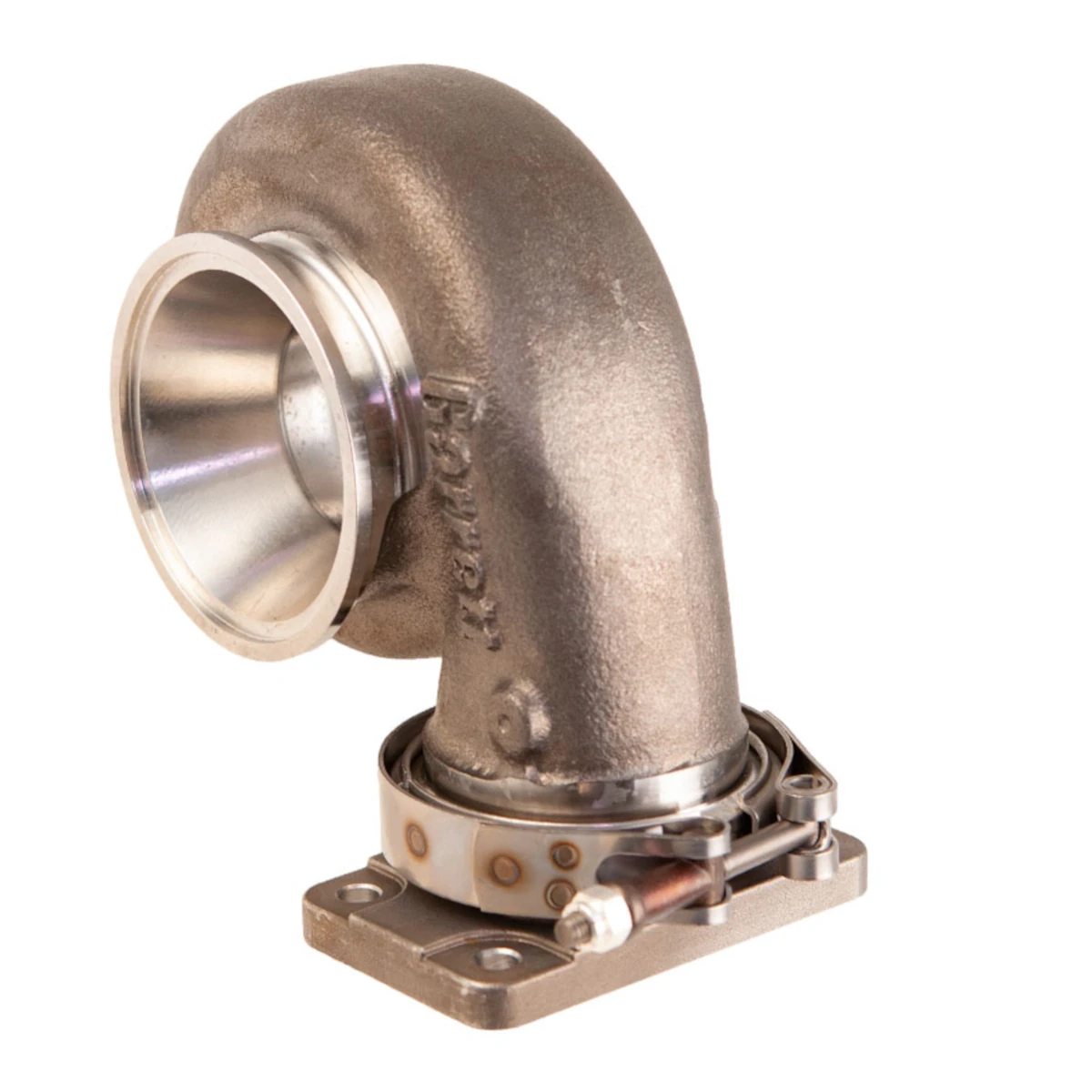 T3 en adaptador de brida de acero inoxidable V-Band