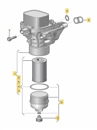VAG 1.6L & 2.0L TDI EA288 ab 2013 Ölkühler-Kit BAR-TEK®