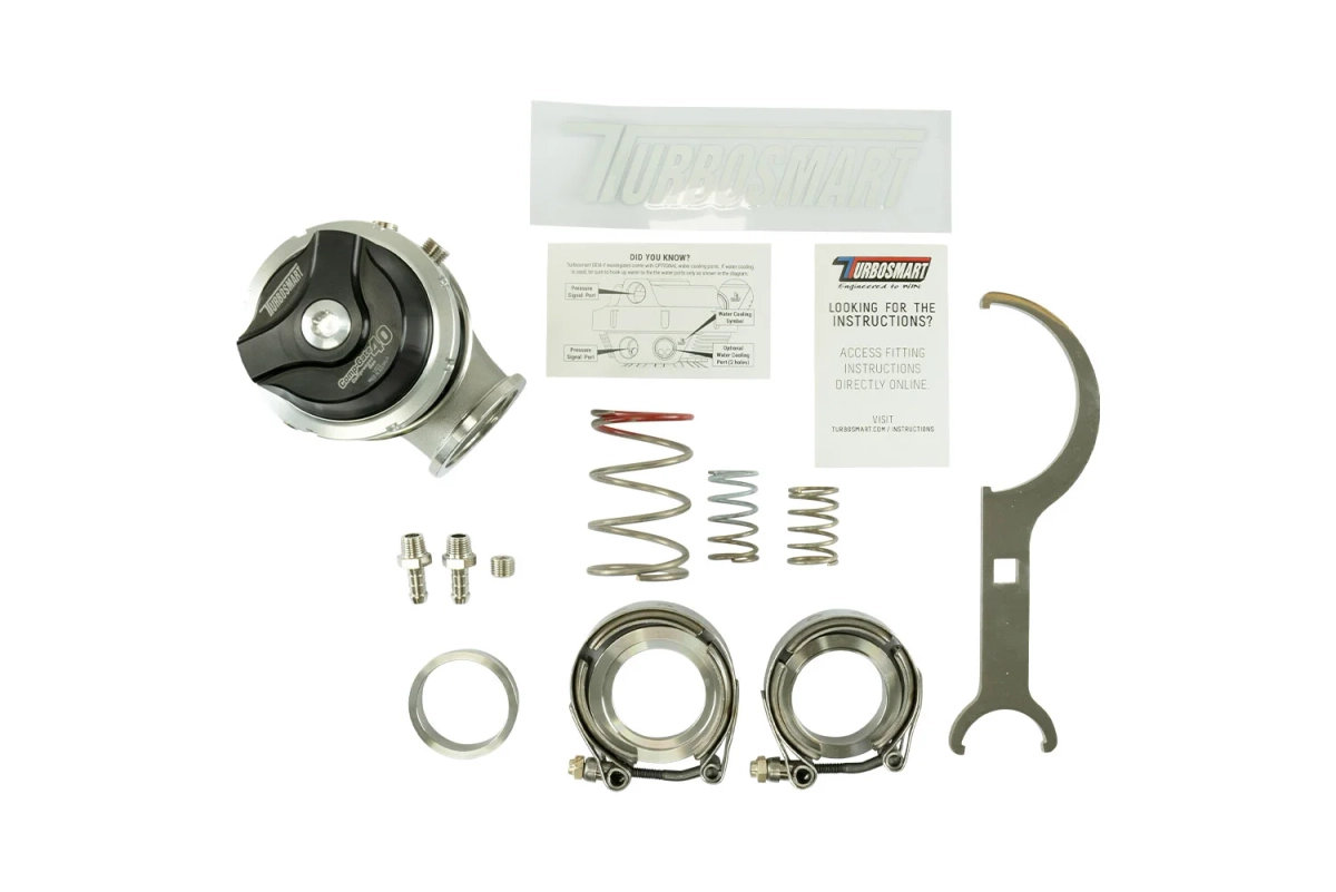  Turbosmart GenV CompGate40CG "Gas Comprimido" 0,48 bar (Negro)