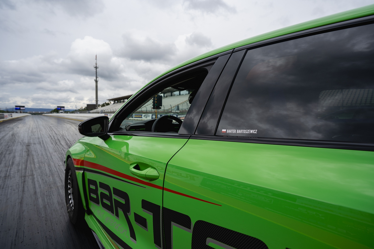 Green Audi RS3 8Y from BAR-TEK at the Nitro