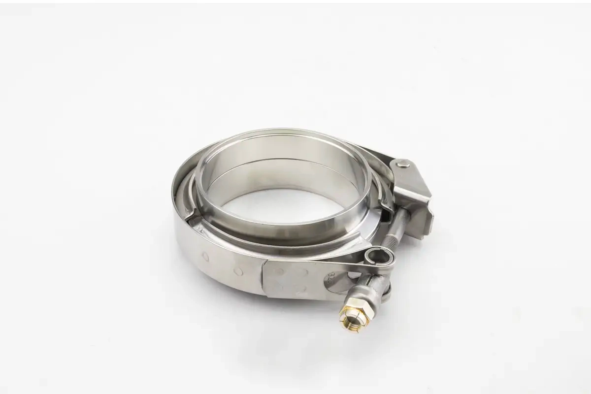 V-Band Auspuff Schelle Edelstahl Nut & Feder Set