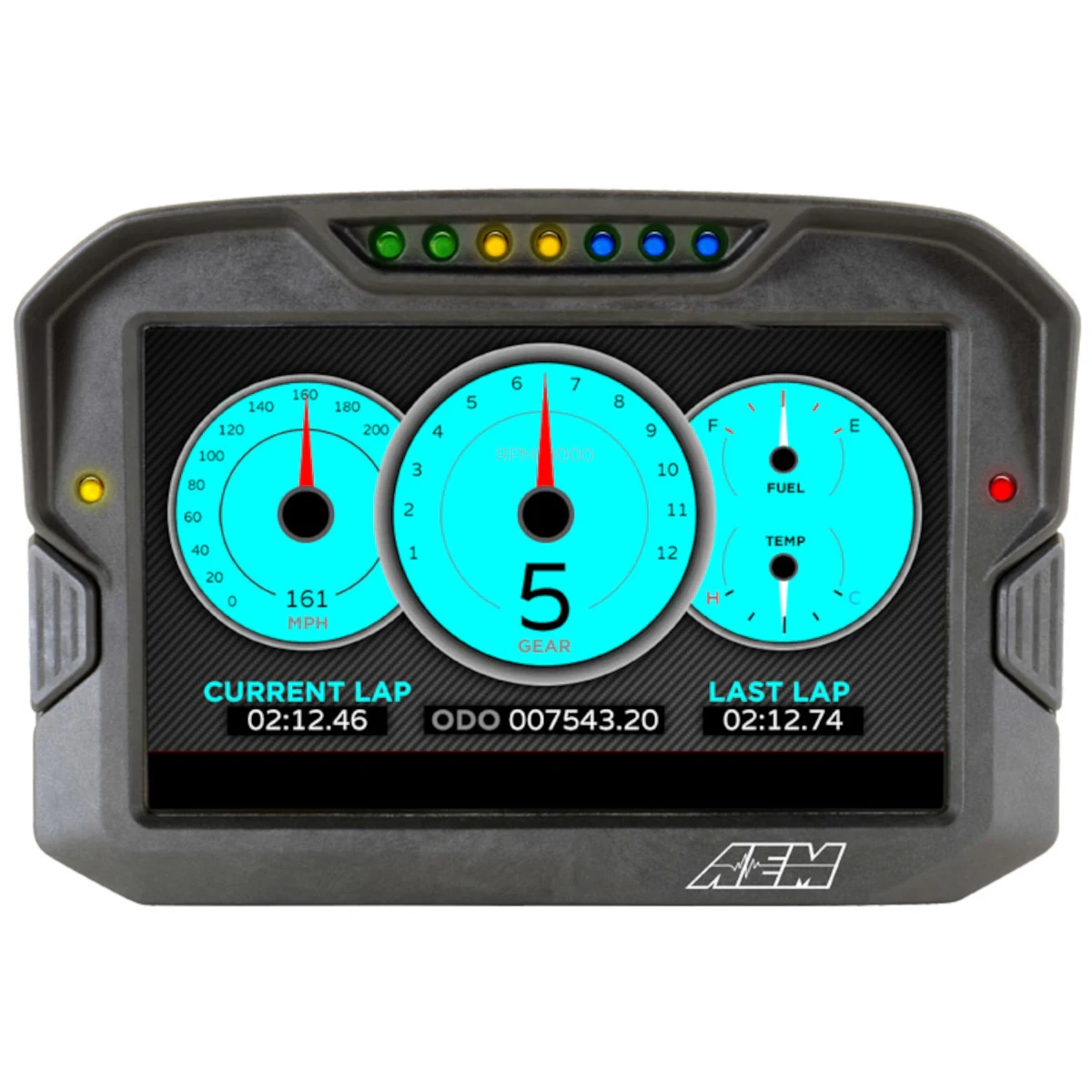 CD-7 Carbon Digital Racing Dash Display GPS &amp; Logger AEM