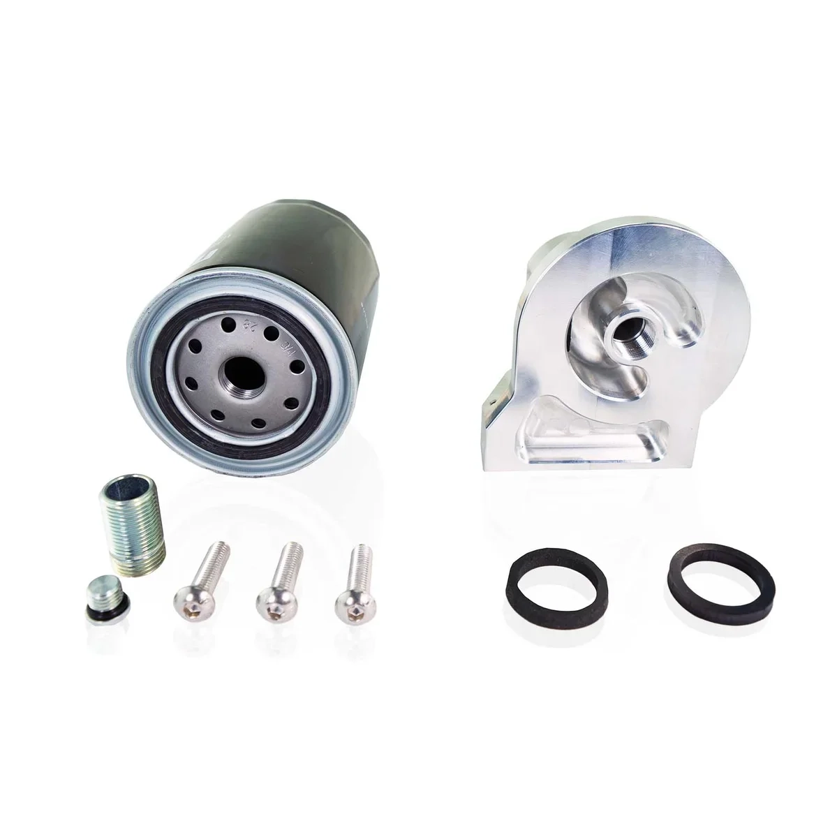 VR6 billet oil filter flange