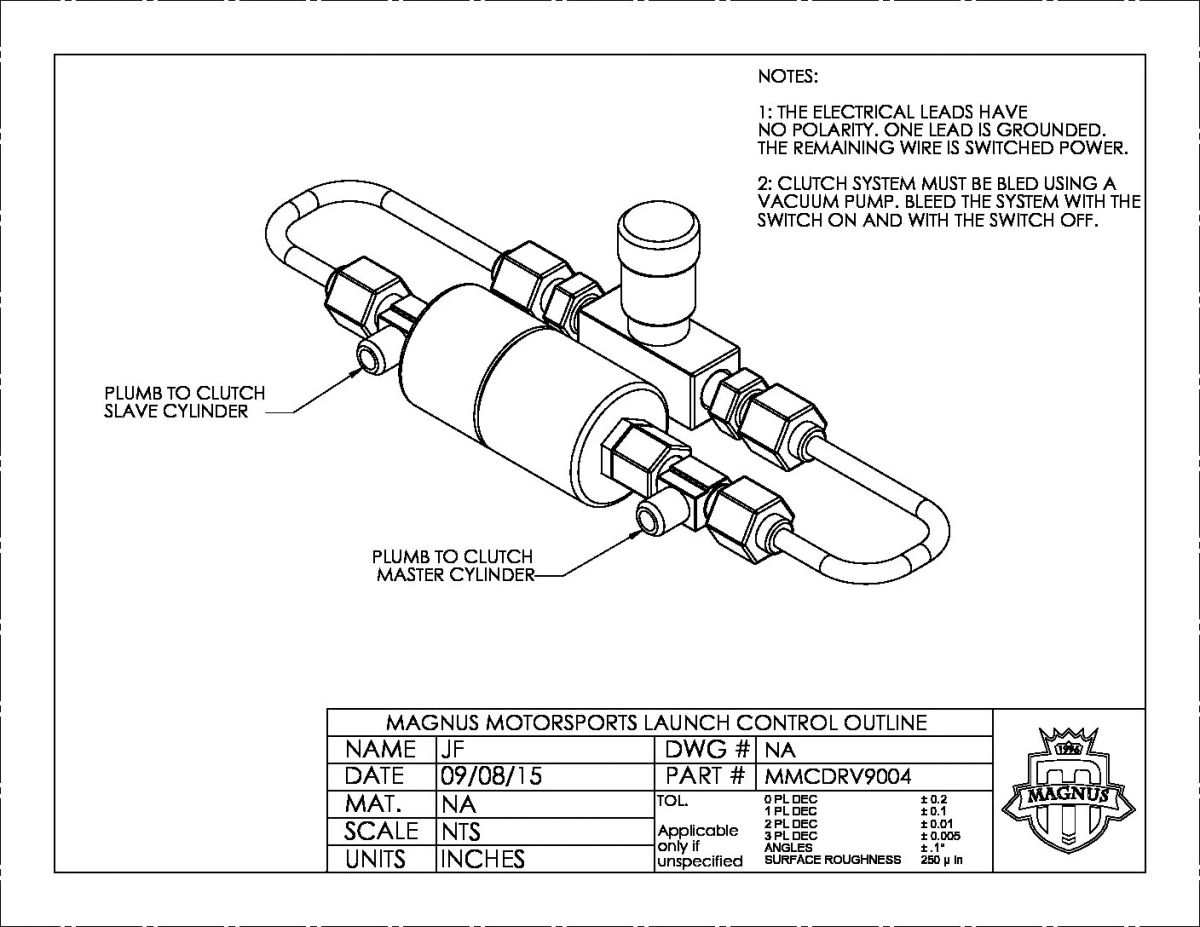 Launch control device clutch slipper MAGNUS Motorsport