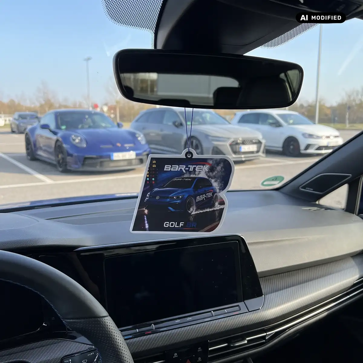 Duftbaum Auto Lufterfrischer Dark Ice "Golf 8R" BAR-TEK®