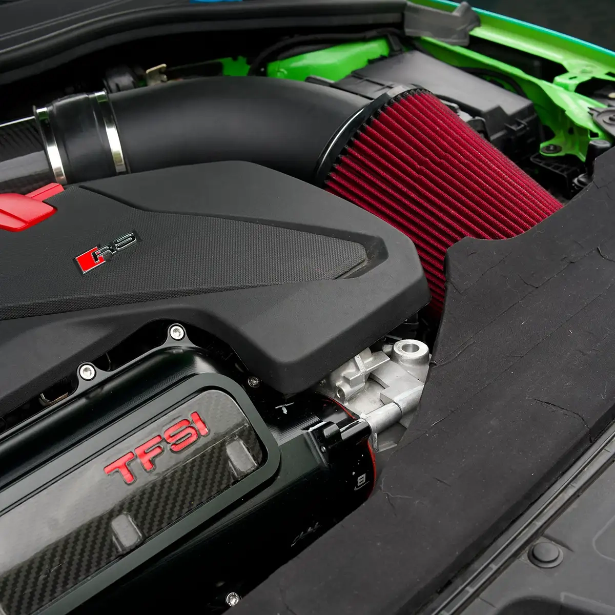 2.5 TFSI EA855 evo upgrade open carbon air intake with TÜV BAR-TEK®