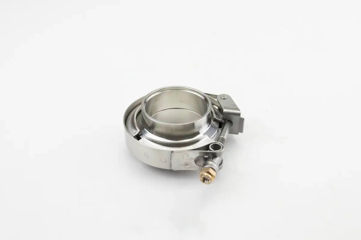 V-Band Auspuff Schelle Edelstahl Nut & Feder Set