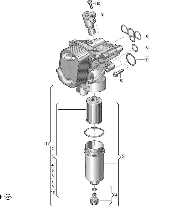 VAG 1.6 & 2.0 TDI EA288 evo from 2020 oil cooler kit BAR-TEK®
