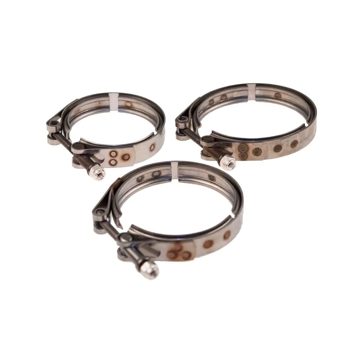 Trois colliers V-Band en matériel de montage pour le boîtier d’échappement Garrett G30, 0,61 A/R, 740902-0086