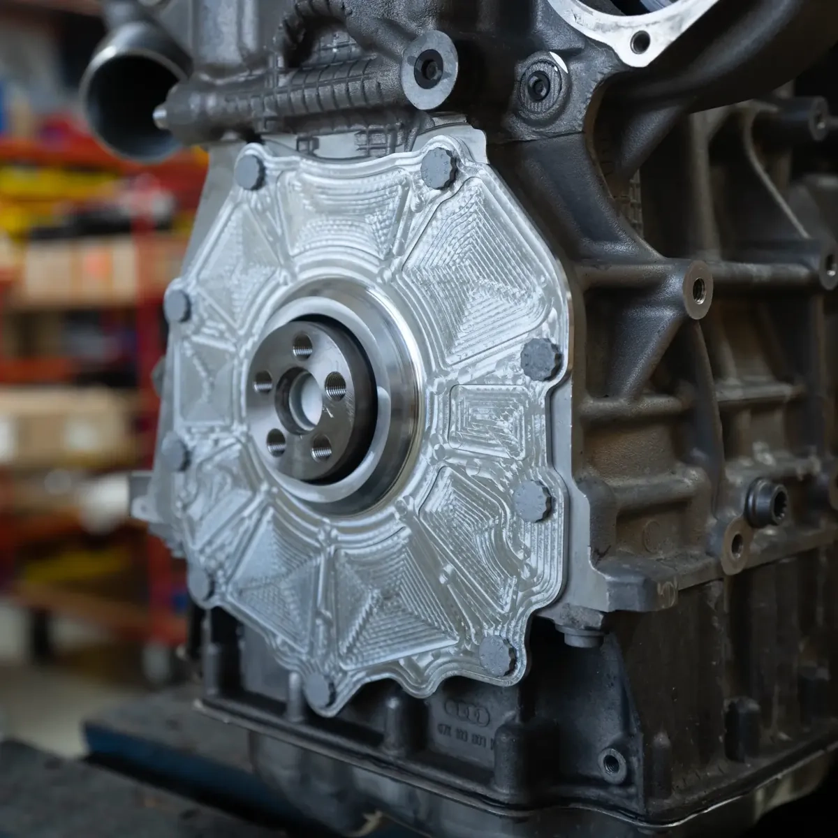 2.5 TFSI EA855 evo CNC Dichtplatte mit Wellendichtring BAR-TEK®