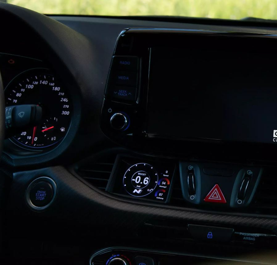CANchecked MFD28 Gen.2 Datendisplay passend für Hyundai i30N