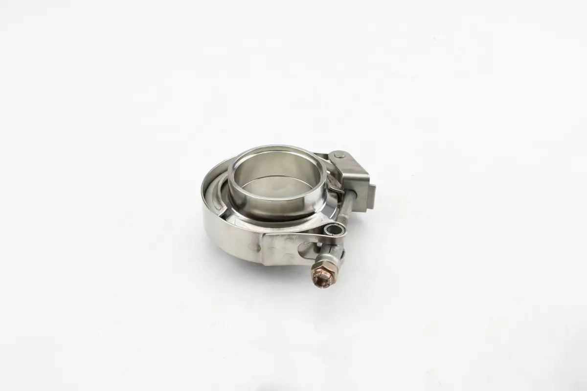 V-Band Auspuff Schelle Edelstahl Nut & Feder Set
