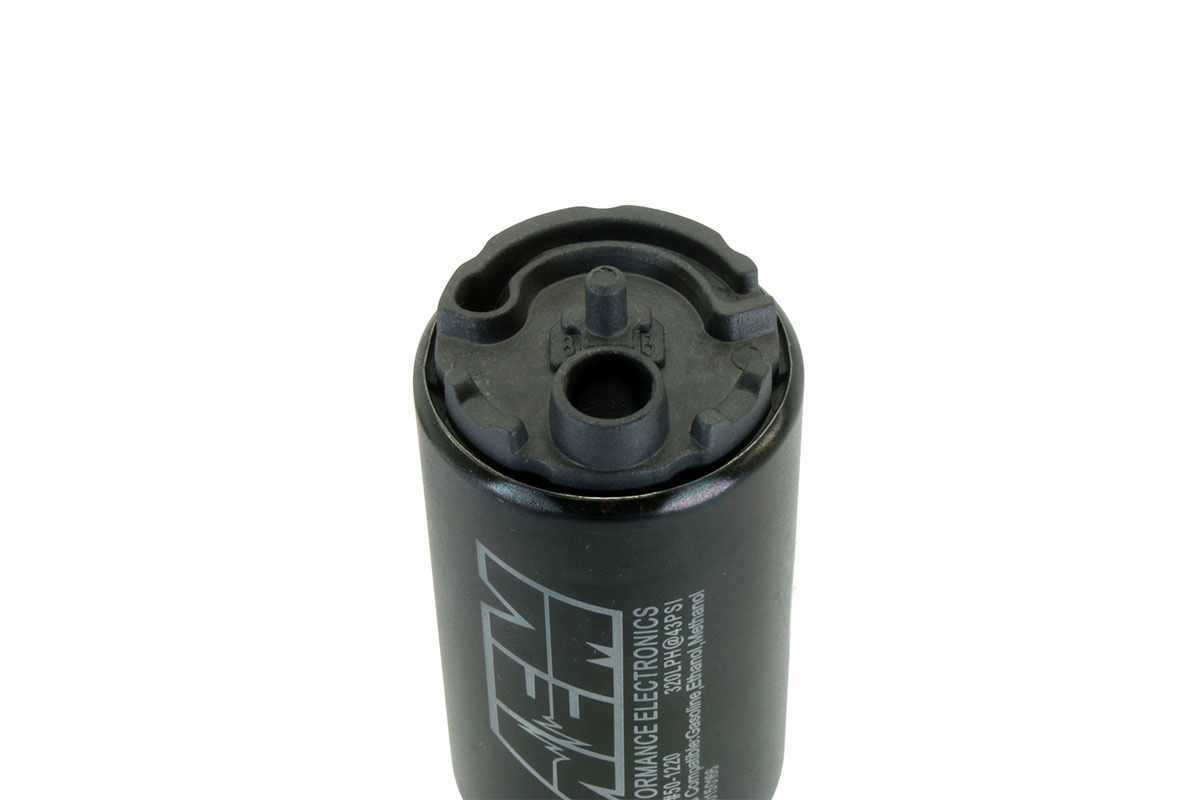 320lph E85 High Flow Kraftstoffpumpe mit Versetztem Einlass AEM 
