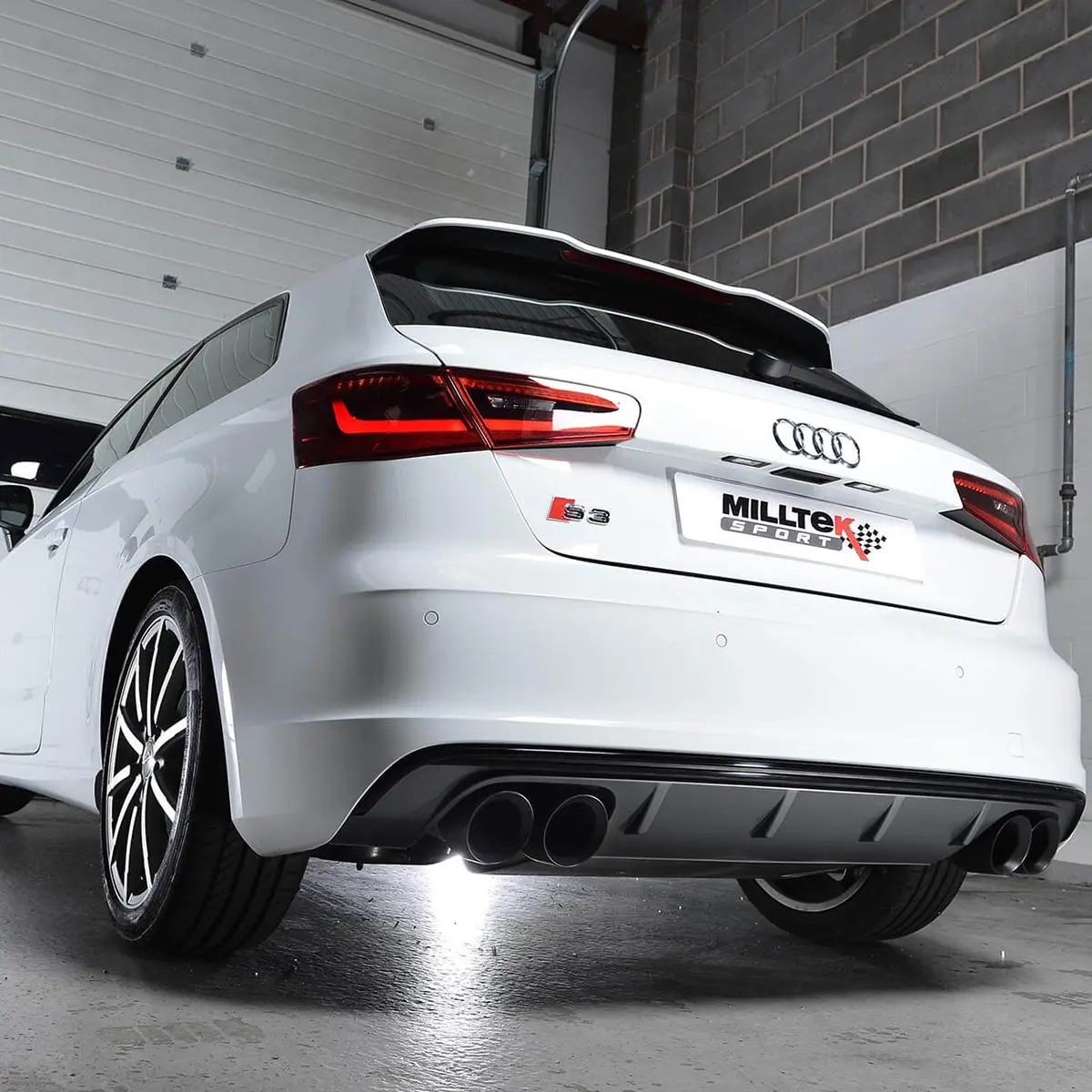 2.0L TSI Audi S3 8V exhaust from cat with TÜV MILLTEK