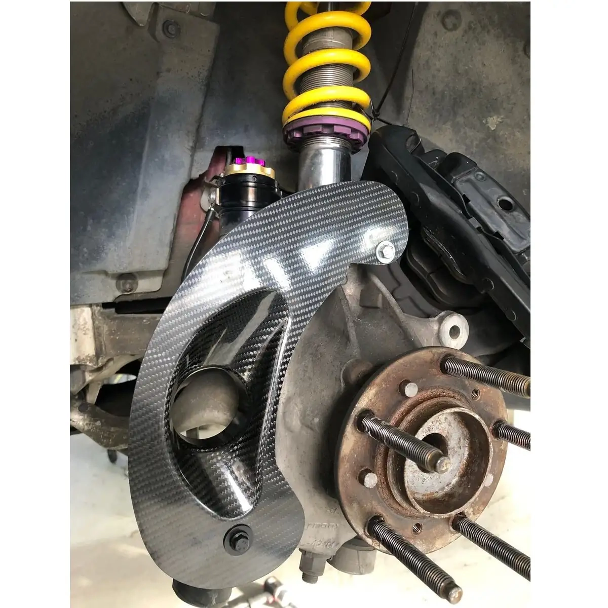 Carbono armadura placas de ventilación de freno adecuado para BMW E9X M3 y E82 Serie 1 M Coupe