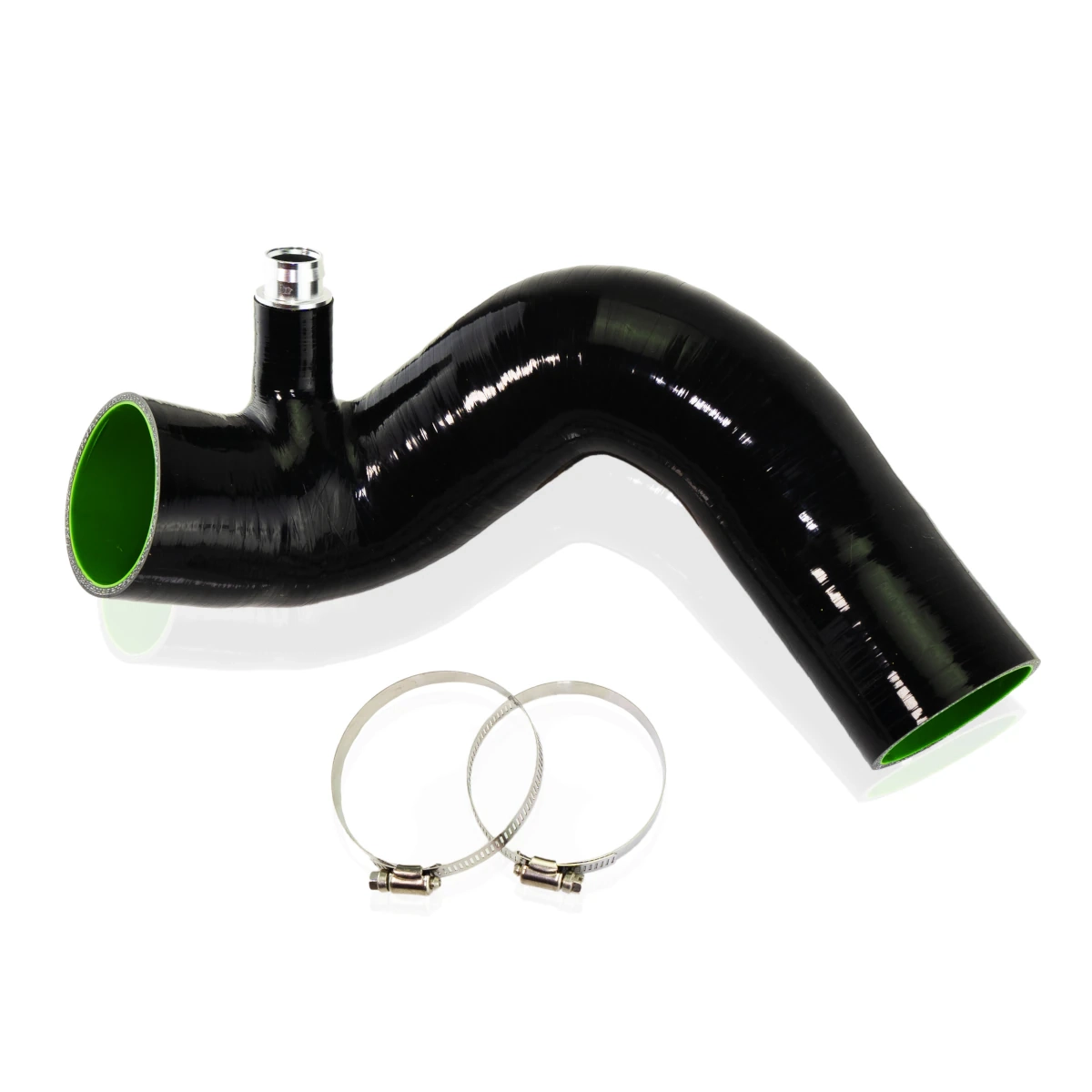 LokoCar 90 Degree Silicone Elbow Coupler - 2 Inch 51mm ID, Black Reinforced Turbo Hose, Universal Intercooler Pipe Joiner