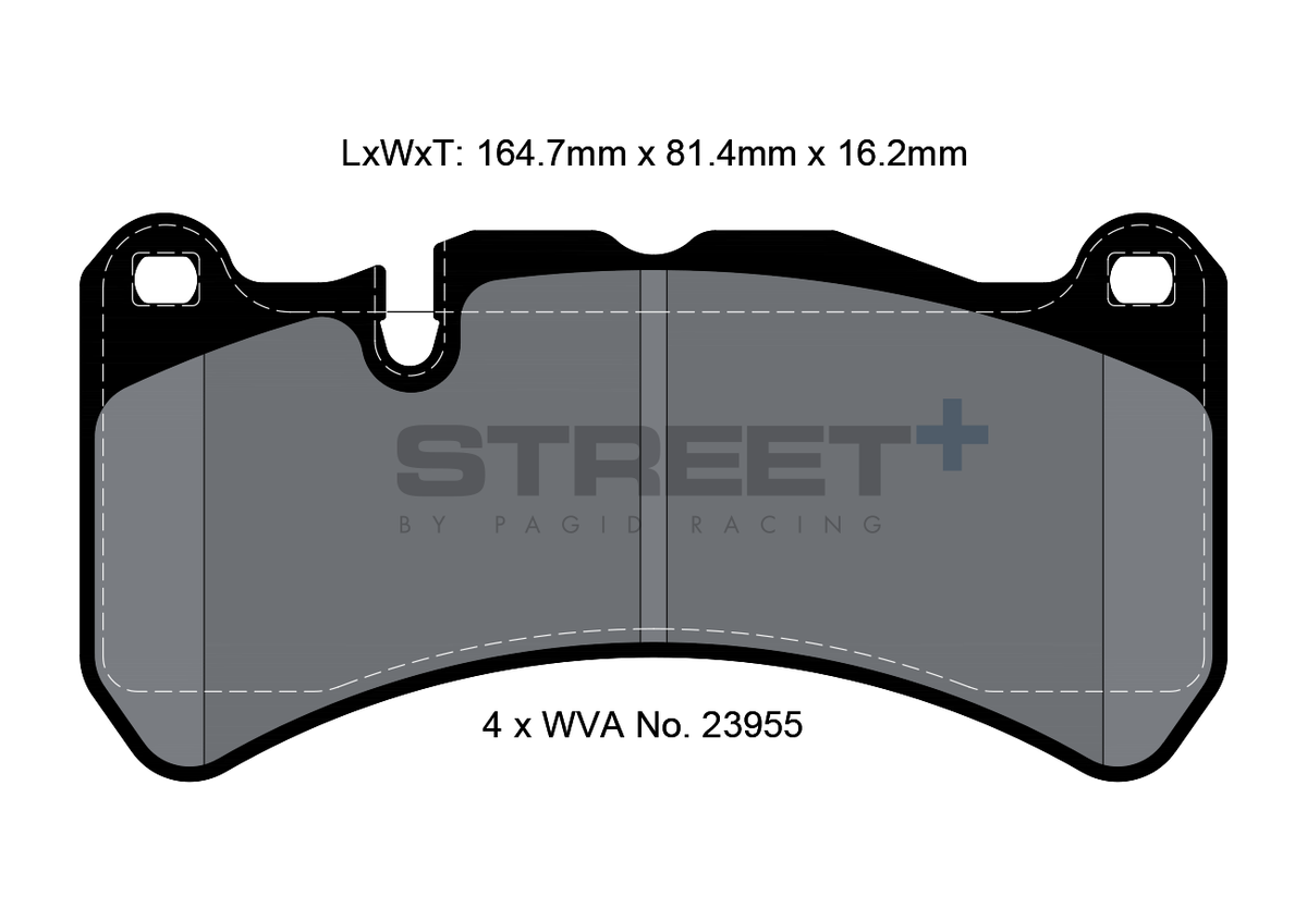 Plaquettes de frein Mercedes Racing VA 8005 Street+ PAGID