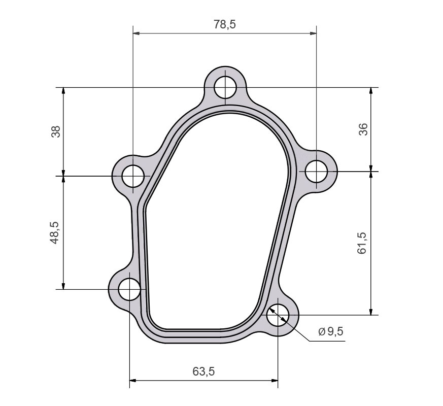 T25 Flanschdichtung Ausgang Nissan BAR-TEK®