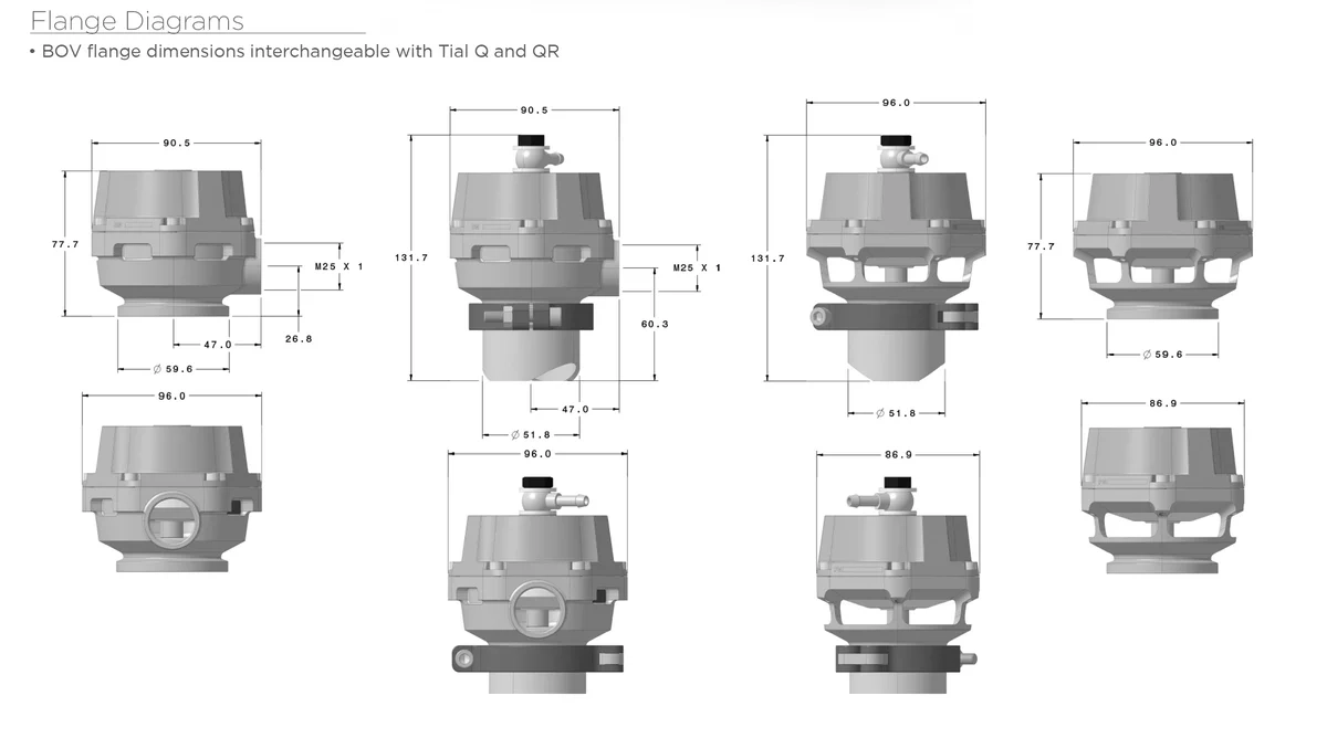 GVB-50R y GVB-50A Dibujo técnico