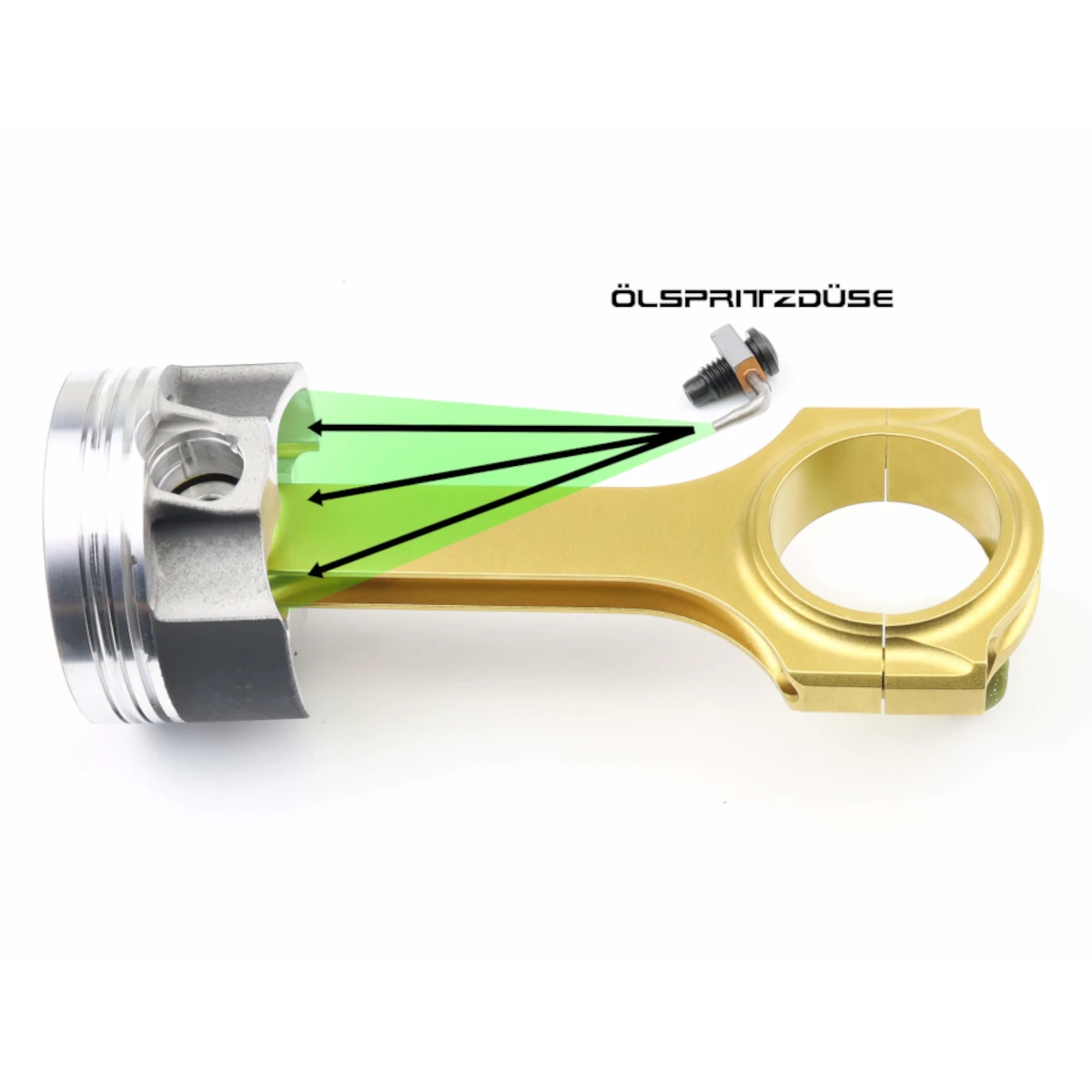 RACE Ölspritzdüsen (Kolbenbodenkühlung) für JE Kolben