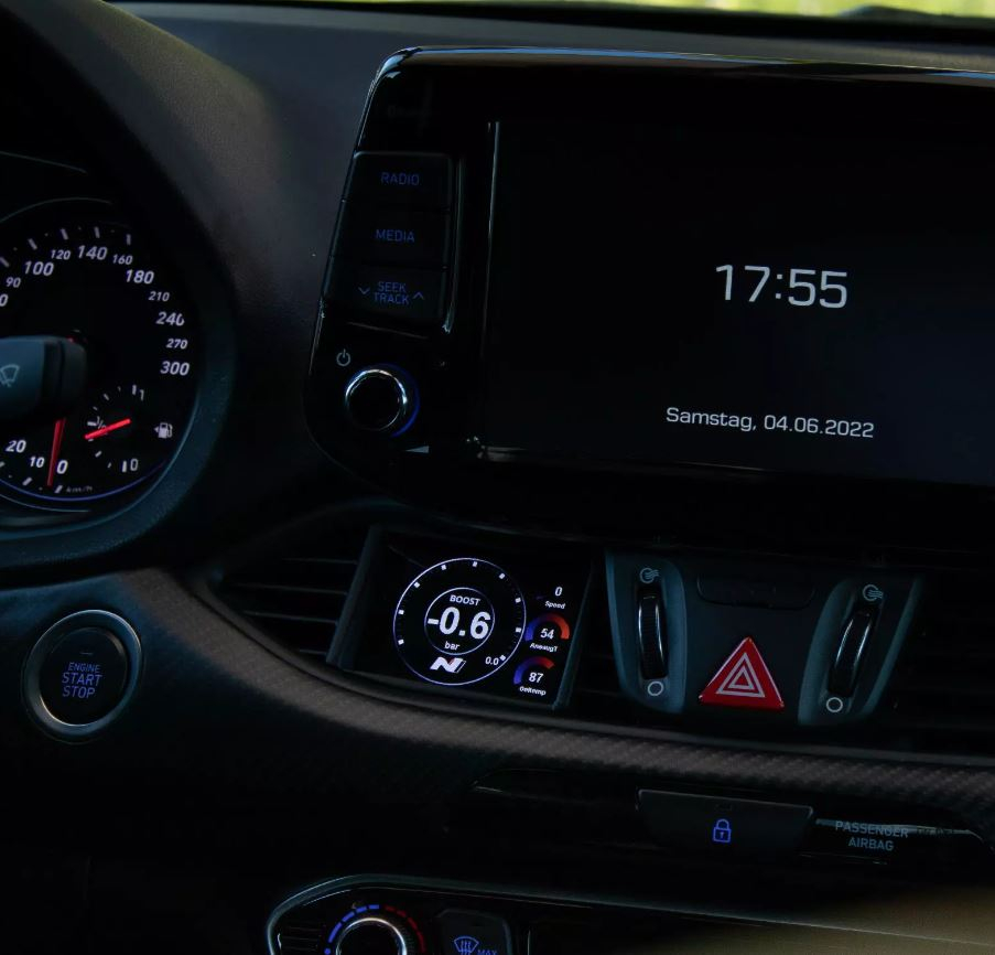 CANchecked MFD28 Gen.2 Datendisplay passend für Hyundai i30N