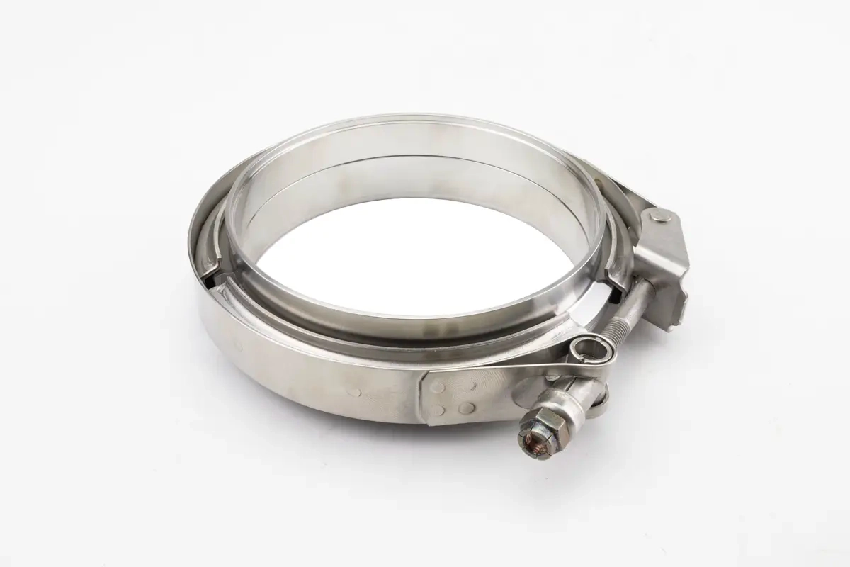 Abrazadera de escape en V ranura de acero inoxidable & Juego de lengüetas