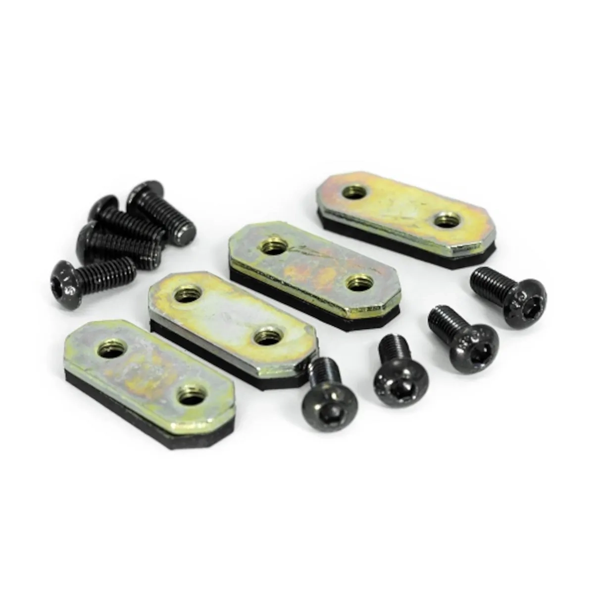 Mounting kit for oil cooler bracket for BAR-TEK® oil cooler 330 mm with solid brackets, rubber damping, threaded plates and bolts for Setrab®, Mocal® and BAR-TEK®