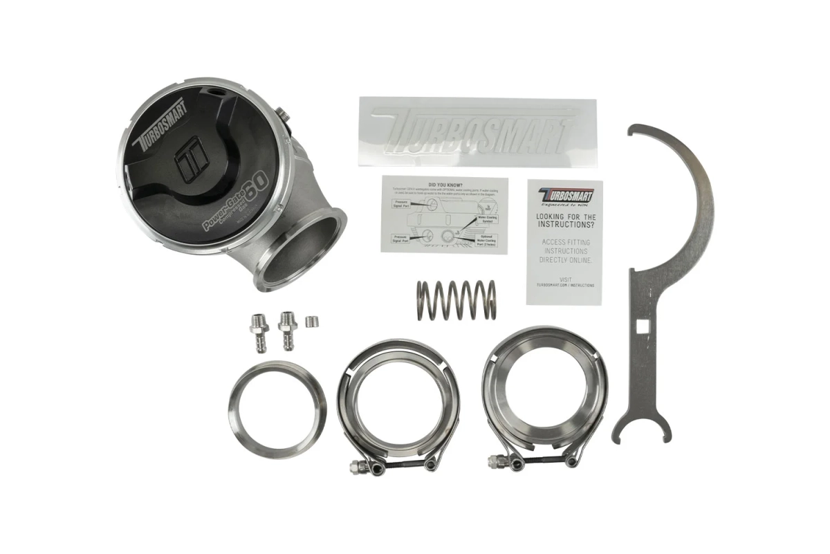  Turbosmart GenV PowerGate60CG "Gas Comprimido" 0,34 bar (Negro)
