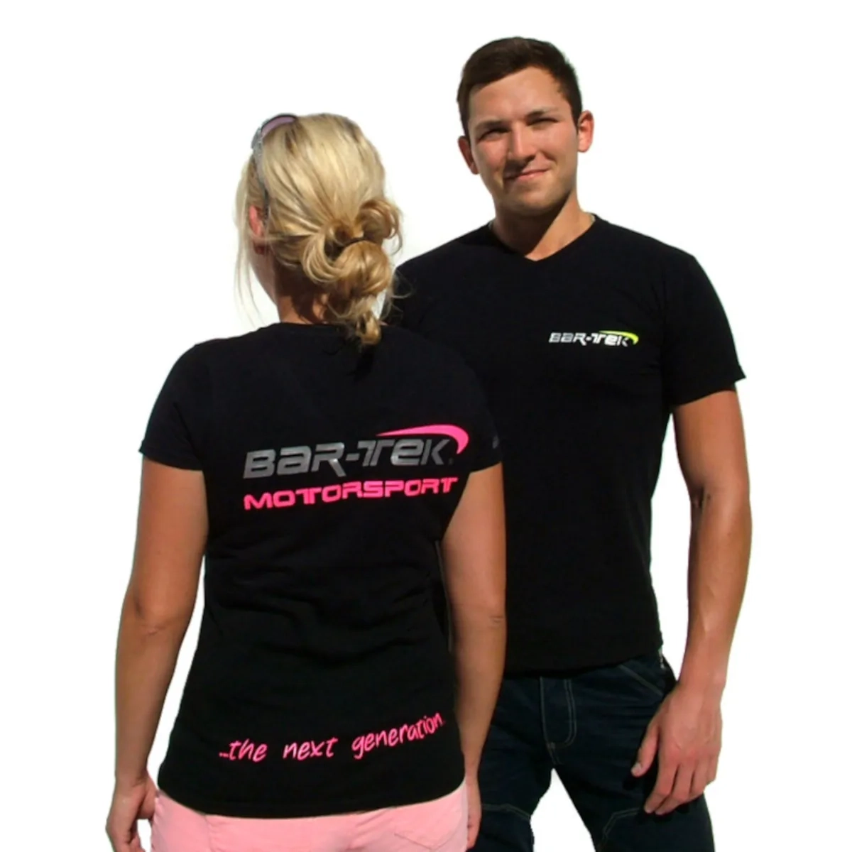 Camiseta BAR-TEK negra NEÓN