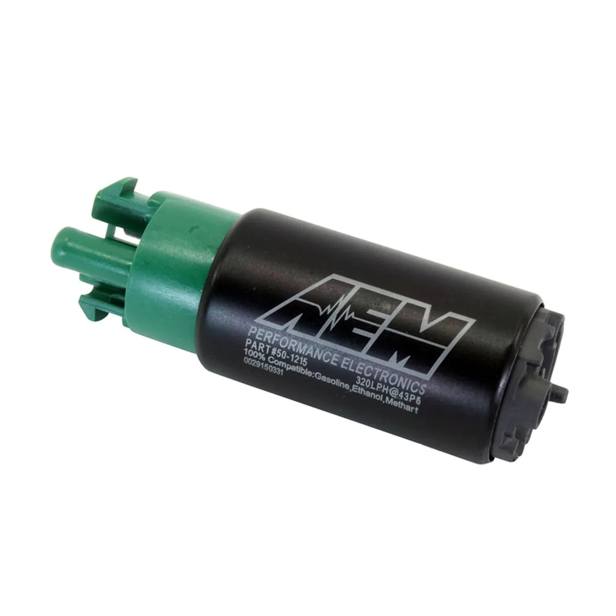 320 lph high-flow fuel pump with hook and staggered inlet AEM