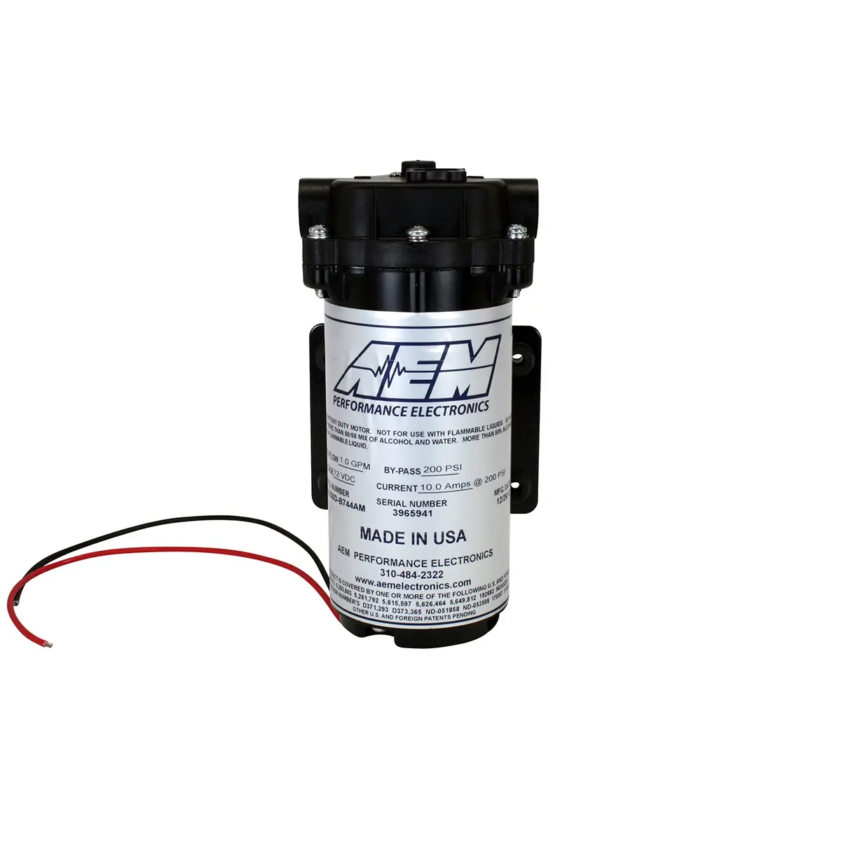 Injection d'eau et de méthanol 200 PSI Pompe de remplacement AEM