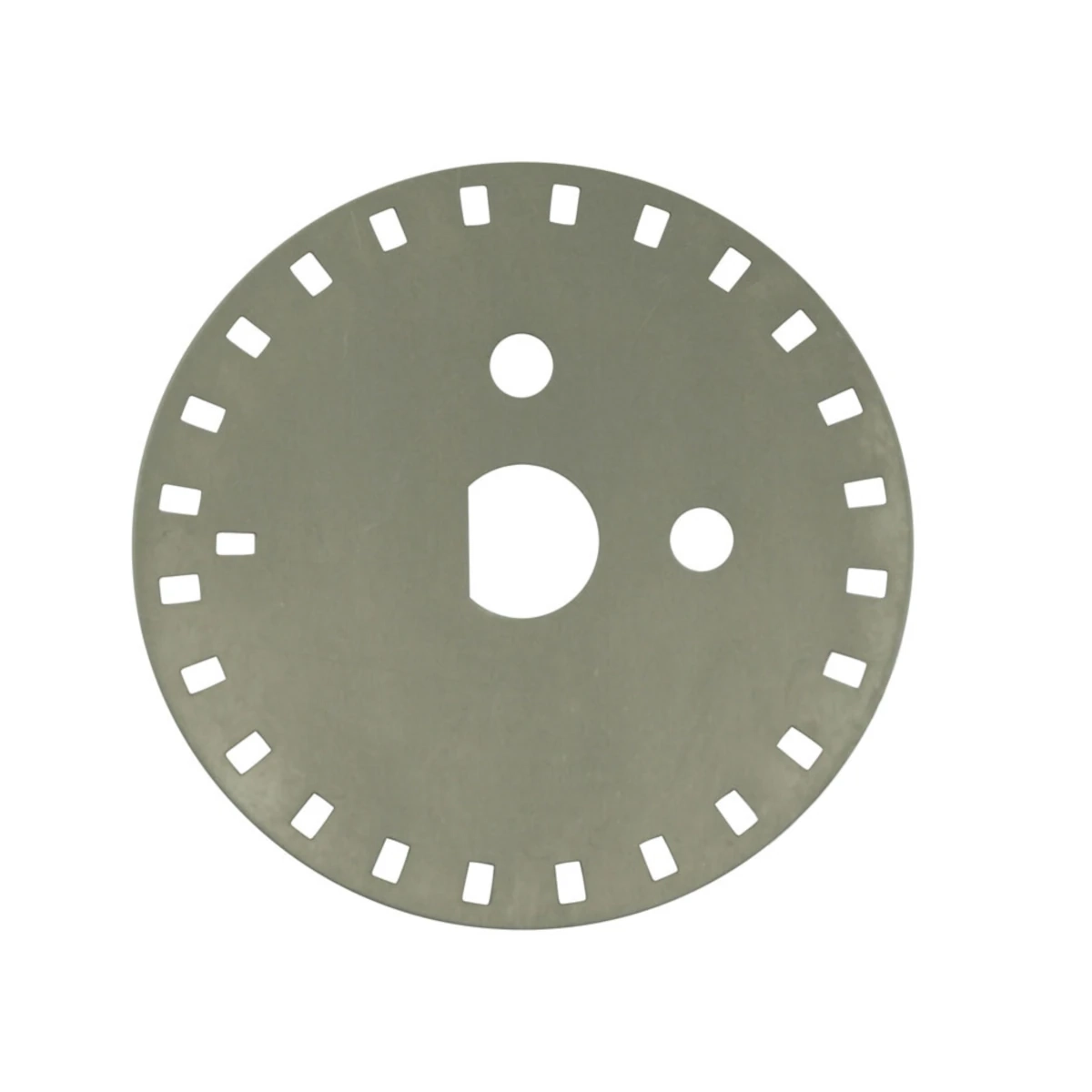 Shown is the AEM Nissan SR20DET 50 mm sensor trigger disc, a replacement trigger wheel for compatible AEM engine management systems for precise engine speed measurement.