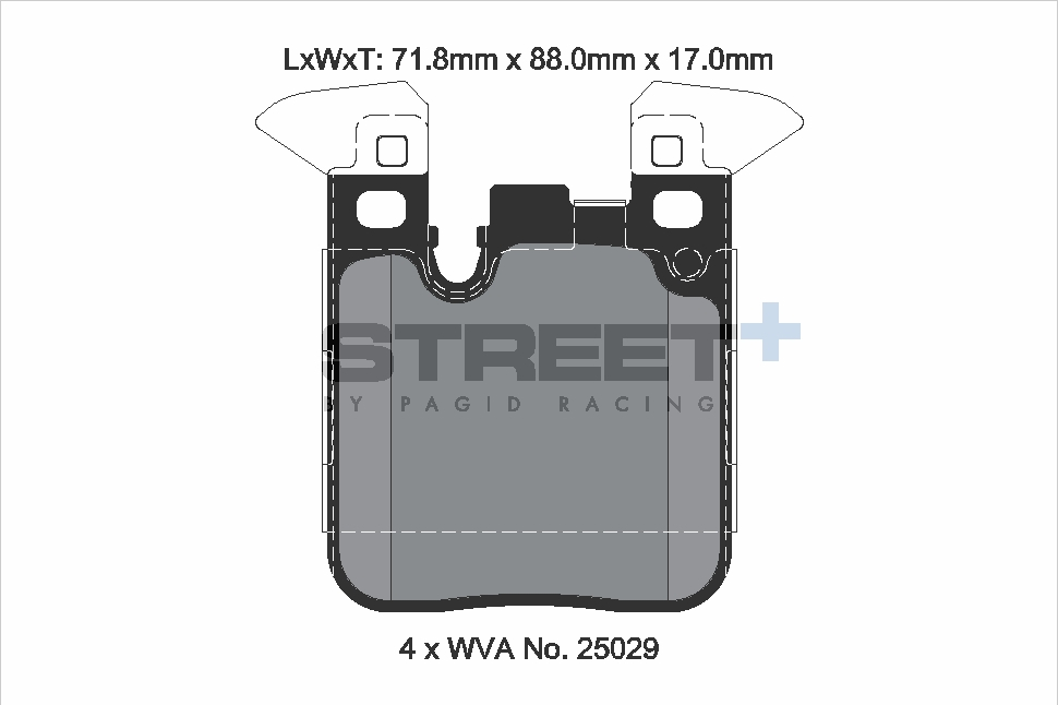 Plaquettes de frein Racing HA T8195SP2001 Street+ PAGID adaptables sur BMW